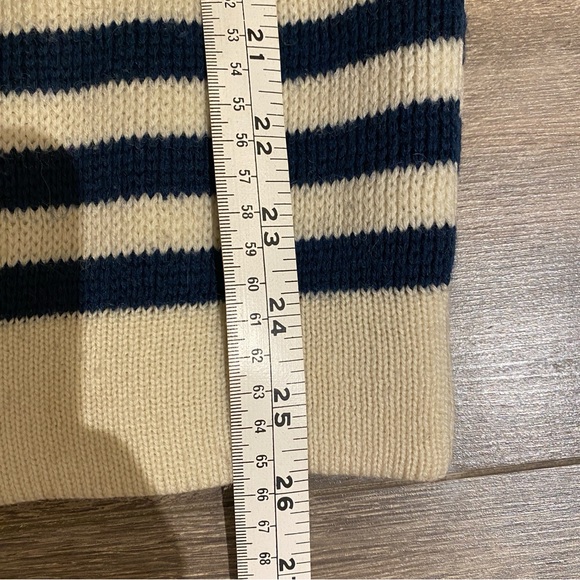 Vintage Naf Naf Wool Blend Embroidered Striped Sweater 🐑 - Picture 10 of 10